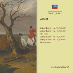 String Quartets KV 428, 458, 464, 465 by Mozart ;   Wiener Musikverein Quartett