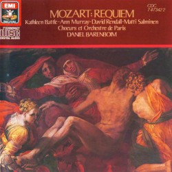 Requiem by Mozart ;   Kathleen Battle ,   Ann Murray ,   David Rendall ,   Matti Salminen ,   Chœur  et   Orchestre de Paris ,   Daniel Barenboim