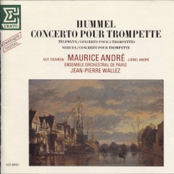 Concerto pour trompette by Hummel ,   Telemann ,   Neruda ;   Maurice André ,   Ensemble Orchestral de Paris ,   Jean‐Pierre Wallez