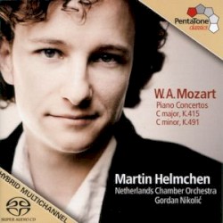 Piano Concertos C major, K.491 / C minor, K.415 by W. A. Mozart ;   Martin Helmchen ,   Netherlands Chamber Orchestra ,   Gordan Nikolić