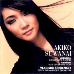 Violin Concertos by Mendelssohn ,   Tchaikovsky ;   Akiko Suwanai ,   Czech Philharmonic Orchestra ,   Vladimir Ashkenazy