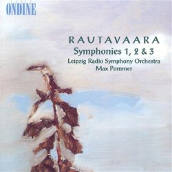 Symphonies nos. 1, 2, & 3 by Einojuhani Rautavaara ;   Leipzig Radio Symphony Orchestra ,   Max Pommer