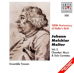 300th Anniversary of Molter's Birth, Vol. 2: Chamber Music & Solo Cantatas by Johann Melchior Molter ;   Ensemble Trazom