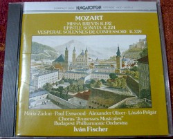 Missa brevis, K. 192 / Epistle sonata, K. 224 / Vesperae solennes de confessore, K. 339 by Wolfgang Amadeus Mozart ;   Budapest Philharmonic Orchestra ,   Iván Fischer