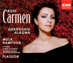 Carmen by Georges Bizet ;   Gheorghiu ,   Alagna ,   Mula ,   Hampson ,   La Lauzeta ,   Chœur "Les Éléments" ,   Orchestre national du Capitole de Toulouse ,   Plasson