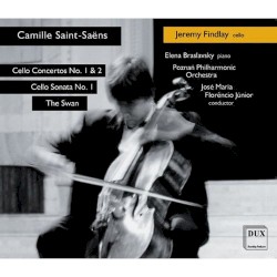 Cello Concertos no 1 & 2 / Cello Sonata no 1 / The Swan by Camille Saint‐Saëns ;   Jeremy Findlay ,   Elena Braslavsky ,   Poznan Philharmonic Orchestra ,   José Maria Florêncio Junior