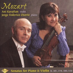 Sonatas for Piano & Violin by Mozart ;   Ida Kavafian ,   Jorge Federico Osorio