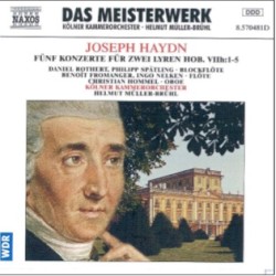 Concertos for Two Lire Organizzate by Joseph Haydn ;   Cologne Chamber Orchestra ,   Helmut Müller-Brühl