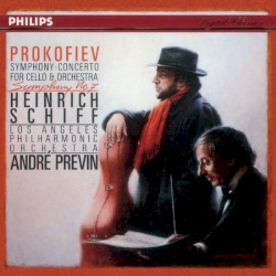 Symphony-Concerto Op. 125 for Cello and Orchestra / Symphony No. 7, Op. 131 by Prokofiev ;   Heinrich Schiff ,   Los Angeles Philharmonic ,   André Previn