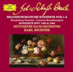 Brandenburgische Konzerte nos. 1-3 by Johann Sebastian Bach ;   Münchener Bach‐Orchester ,   Karl Richter