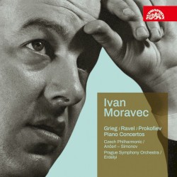 Piano Concertos by Grieg ,   Ravel ,   Prokofiev ;   Czech Philarmonic Orchestra ,   Ančerl ,   Simonov ,   Prague Symphony Orchestra ,   Erdélyi ,   Ivan Moravec