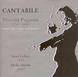 Cantabile by Niccolò Paganini ;   Arvo Leibur ,   Heiki Mätlik