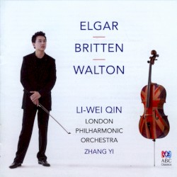 Cello Concertos / Four Sea Interludes by Elgar ,   Britten ,   Walton ;   Li-Wei Qin ,   London Philharmonic Orchestra ,   Zhang Yi