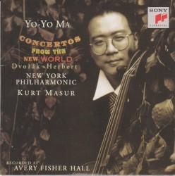Concertos From the New World by Dvořák ,   Herbert ;   Yo‐Yo Ma ,   New York Philharmonic ,   Kurt Masur