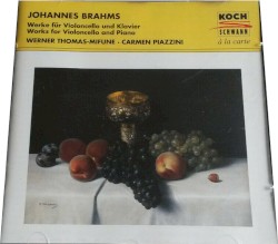 Werke für Violoncello und Klavier by Johannes Brahms ,   Werner Thomas-Mifune ,   Carmen Piazzini