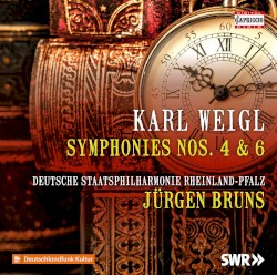 Symphonies nos. 4 & 6 by Karl Weigl ;   Deutsche Staatsphilharmonie Rheinland‐Pfalz ,   Jürgen Bruns