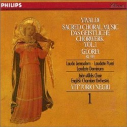 Sacred Choral Music, Volume 1 by Vivaldi ;   John Alldis Choir ,   English Chamber Orchestra ,   Vittorio Negri