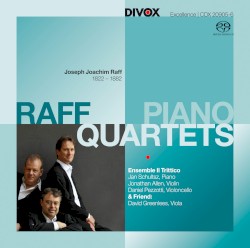 Piano Quartets by Joseph Joachim Raff ;   Ensemble Il Trittico ,   David Greenlees