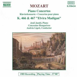 Piano Concertos No.20, K.466 & No.21, K.467 by Wolfgang Amadeus Mozart ;   Jenő Jandó ,   Concentus Hungaricus ,   András Ligeti