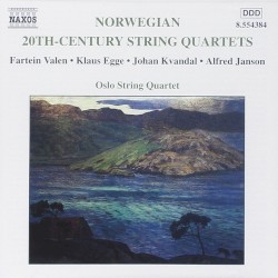 Norwegian 20th-Century String Quartets by Fartein Valen ,   Klaus Egge ,   Johan Kvandal ,   Alfred Janson ;   Oslo String Quartet