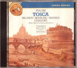 Tosca by Giacomo Puccini ;   Zinka Milanov ,   Jussi Björling ,   Leonard Warren ,   Rome Opera Orchestra  &   Chorus ,   Erich Leinsdorf