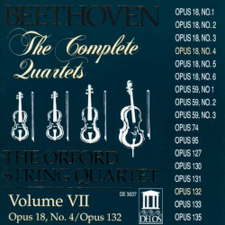 The Complete Quartets, Volume VII by Ludwig van Beethoven ;   Orford String Quartet