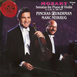 Sonatas for Piano & Violin, K. 9, 26, 31, 296, 547 by Wolfgang Amadeus Mozart ;   Pinchas Zukerman ,   Marc Neikrug