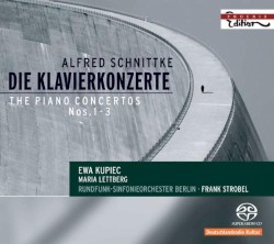 Die Klavierkonzerte by Alfred Schnittke ;   Ewa Kupiec ,   Maria Lettberg ,   Rundfunk‐Sinfonieorchester Berlin ,   Frank Strobel