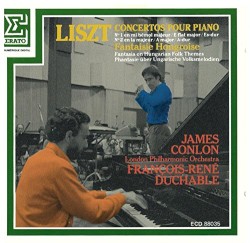 Concerto pour piano et orchestre N°1 & N°2 et fantaisie hongroise by Franz Liszt ;   François‐René Duchâble ,   London Philharmonic Orchestra ,   James Conlon