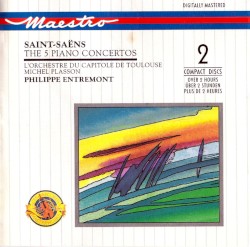 The 5 Piano Concertos by Saint‐Saëns ;   Philippe Entremont ,   L'Orchestre du Capitole de Toulouse  &   Michel Plasson