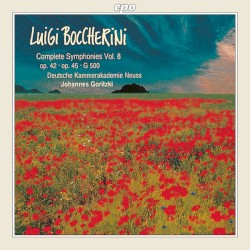Complete Symphonies, Volume 8 by Luigi Boccherini ;   Deutsche Kammerakademie Neuss am Rhein ,   Johannes Goritzki