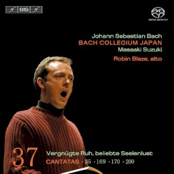 Cantatas, Volume 37 by Johann Sebastian Bach ;   Bach Collegium Japan ,   Masaaki Suzuki ,   Robin Blaze