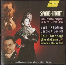 Spanish Night II by Zamfir ,   Rodrigo ,   Garcia ,   Bäcker ;   Dale Kavanagh ,   Gheorghe Zamfir ,   Amadeus Guitar Duo ,   Staatsphilharmonie Arad ,   Horst-Hans Bäcker