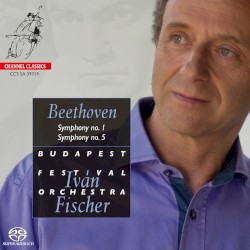 Symphony no. 1 / Symphony no. 5 by Beethoven ;   Budapest Festival Orchestra ,   Iván Fischer