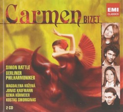 Carmen by Georges Bizet ;   Magdalena Kožená ,   Jonas Kaufmann ,   Genia Kühmeier ,   Kostas Smoriginas ,   Berliner Philharmoniker ,   Simon Rattle