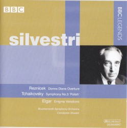 Reznicek: Donna Diana Overture / Tchaikovsky: Symphony no. 3 "Polish" / Elgar: Enigma Variations by Reznicek ,   Tchaikovsky ,   Elgar ;   Bournemouth Symphony Orchestra ,   Constantin Silvestri