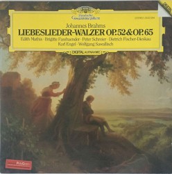 Liebeslieder-Walzer / Drei Quartette by Johannes Brahms ;   Edith Mathis ,   Brigitte Fassbaender ,   Peter Schreier ,   Dietrich Fischer‐Dieskau ,   Karl Engel ,   Wolfgang Sawallisch