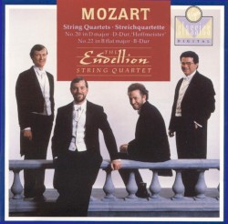 String Quartets no. 20 in D major "Hoffmeister" / No. 22 in B-flat major by Mozart ;   The Endellion String Quartet