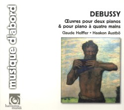 Œuvres pour deux pianos & pour piano à quatre mains by Claude Debussy ;   Claude Helffer ,   Haakon Austbö