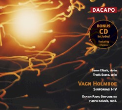 Sinfonias I-IV by Vagn Holmboe ;   Danish Radio Sinfonietta ,   Hannu Koivula ,   Søren Elbæk ,   Troels Svane