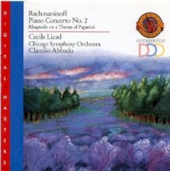 Piano Concerto no. 2 / Rhapsody on a Theme of Paganini by Rachmaninoff ;   Cécile Licad ,   Chicago Symphony Orchestra ,   Claudio Abbado