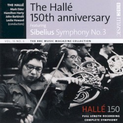 BBC Music, Volume 16, Number 6: The Hallé 150th Anniversary by Sibelius ;   Hallé ,   Mark Elder ,   Hamilton Harty ,   John Barbirolli ,   Leslie Heward