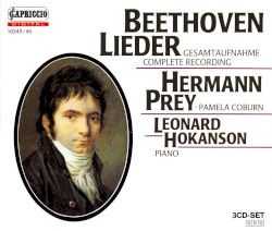 Lieder Gesamtaufnahme by Ludwig van Beethoven ;   Hermann Prey ,   Pamela Coburn ,   Leonard Hokanson