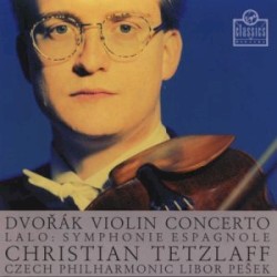 Dvořák: Violin Concerto / Lalo: Symphonie Espagnole by Antonín Dvořák ,   Édouard Lalo ;   Christian Tetzlaff ,   Czech Philharmonic ,   Libor Pešek