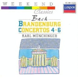 Brandenburg Concertos 4-6 by Johann Sebastian Bach ;   Karl Münchinger