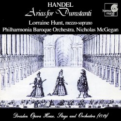 Arias for Durastanti by Handel ;   Lorraine Hunt ,   Philharmonia Baroque Orchestra ,   Nicholas McGegan