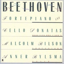 Fortepiano and Cello Sonatas, Volume 1 by Beethoven ;   Malcolm Bilson ,   Anner Bylsma
