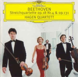 Streichquartette Op. 18 Nr. 4 & Op. 131 by Beethoven ;   Hagen Quartett