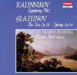 Kalinnikov: Symphony No. 1 / Glazunov: The Sea, Op. 28 / Spring, Op. 34 by Kalinnikov ,   Glazunov ;   Scottish National Orchestra ,   Neeme Järvi