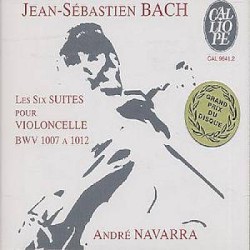 Les six suites pour violoncelle by Johann Sebastian Bach ;   André Navarra